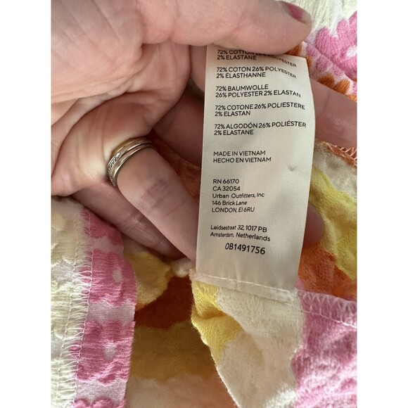 Free People floral babe town polo tee S - Picture 3 of 3